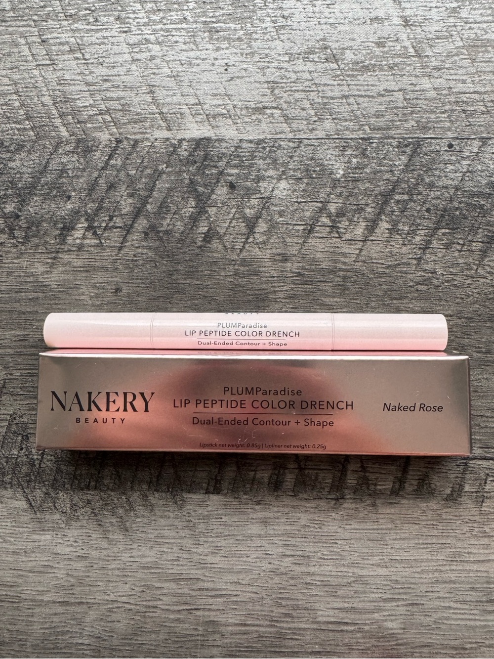 Nakery Beauty PLUMParadise Lip Peptide Color Drench – Naked Rose (NIB)